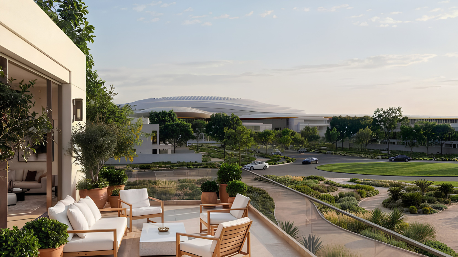 Wadeem Gardens villa community exterior highlighting contemporary residential architecture
